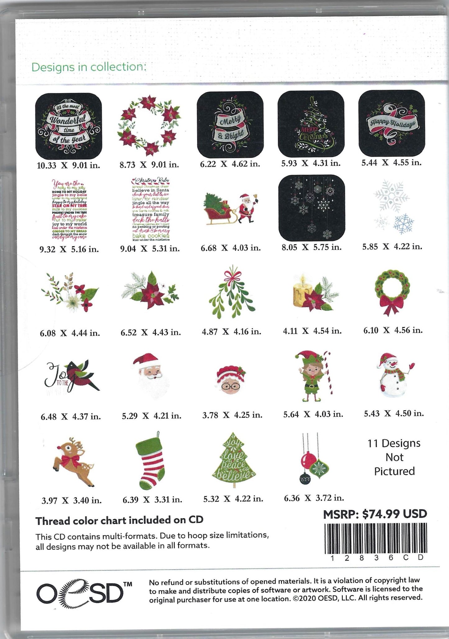 Holly Jolly Embroidery