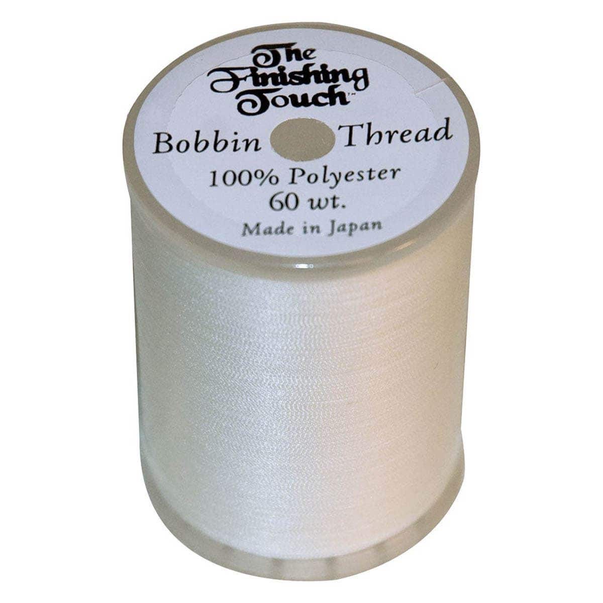 60WT White Sewing Bobbin Fill Thread Machine Embroidery Bobbin Thread -  1500 Meters Spool ea