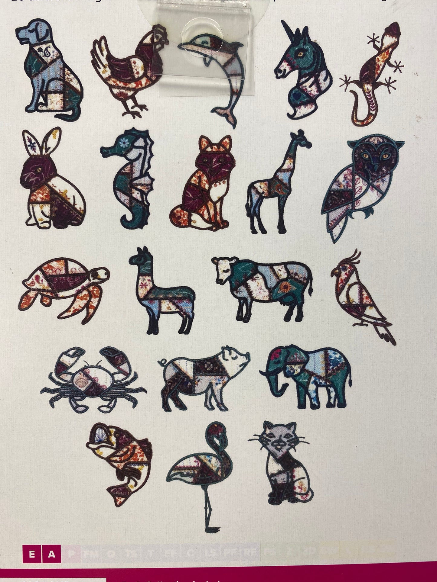 Puffy Foam Crazy Quilt Animals by Anita Goodesigns