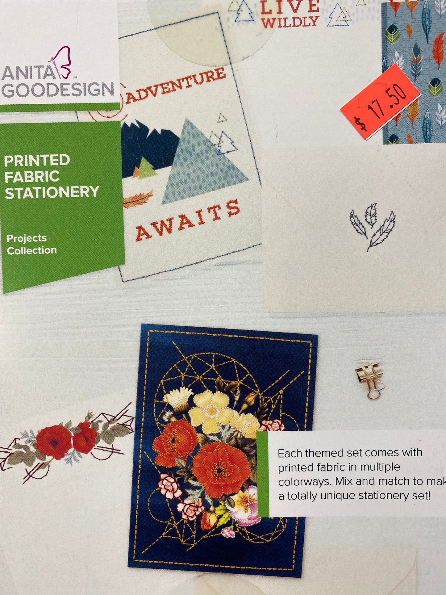 Printed Fabric Stationery by Anita Goodesign