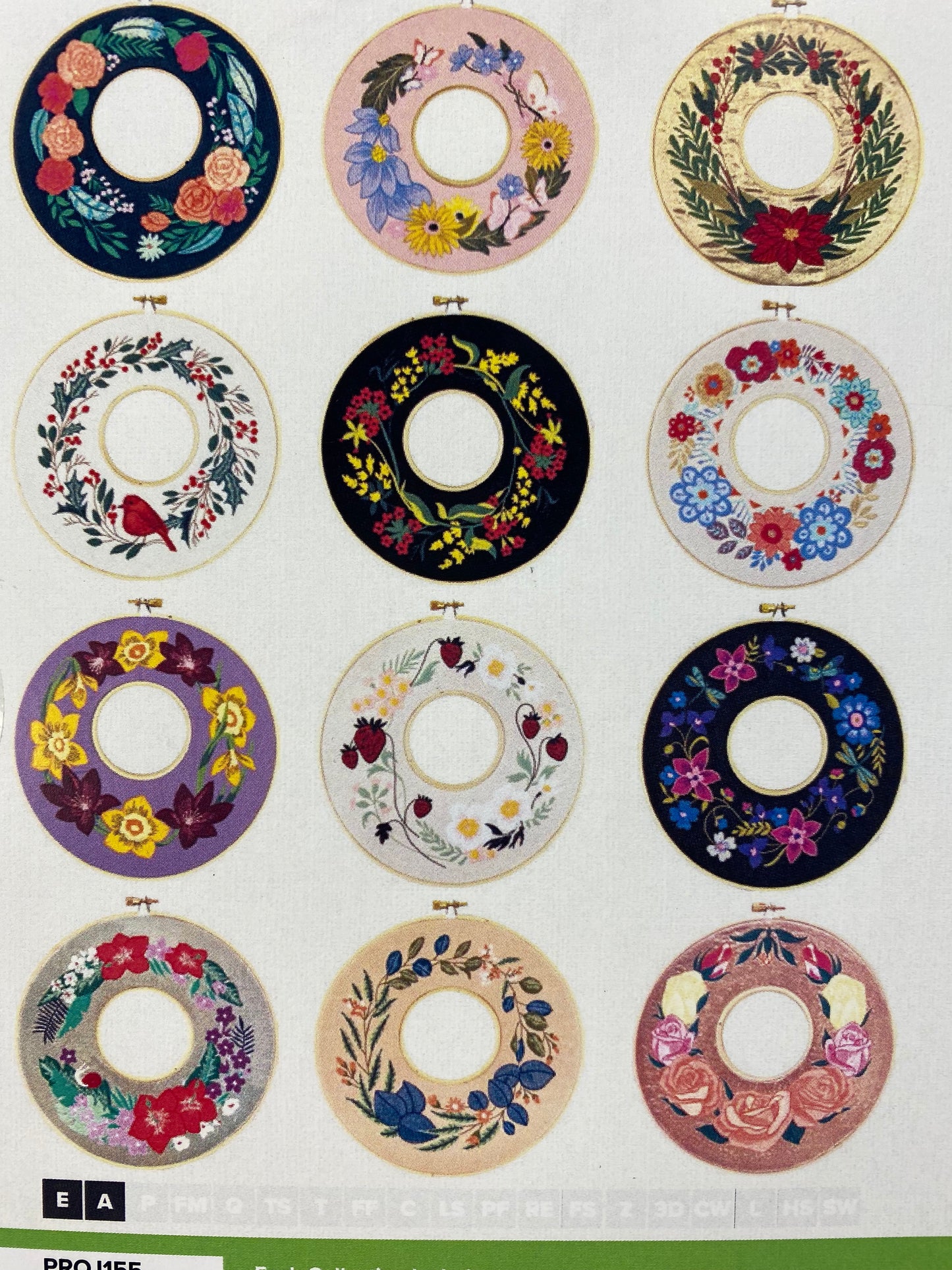 Double Wooden Hoop Wreaths by Anita Goodesign