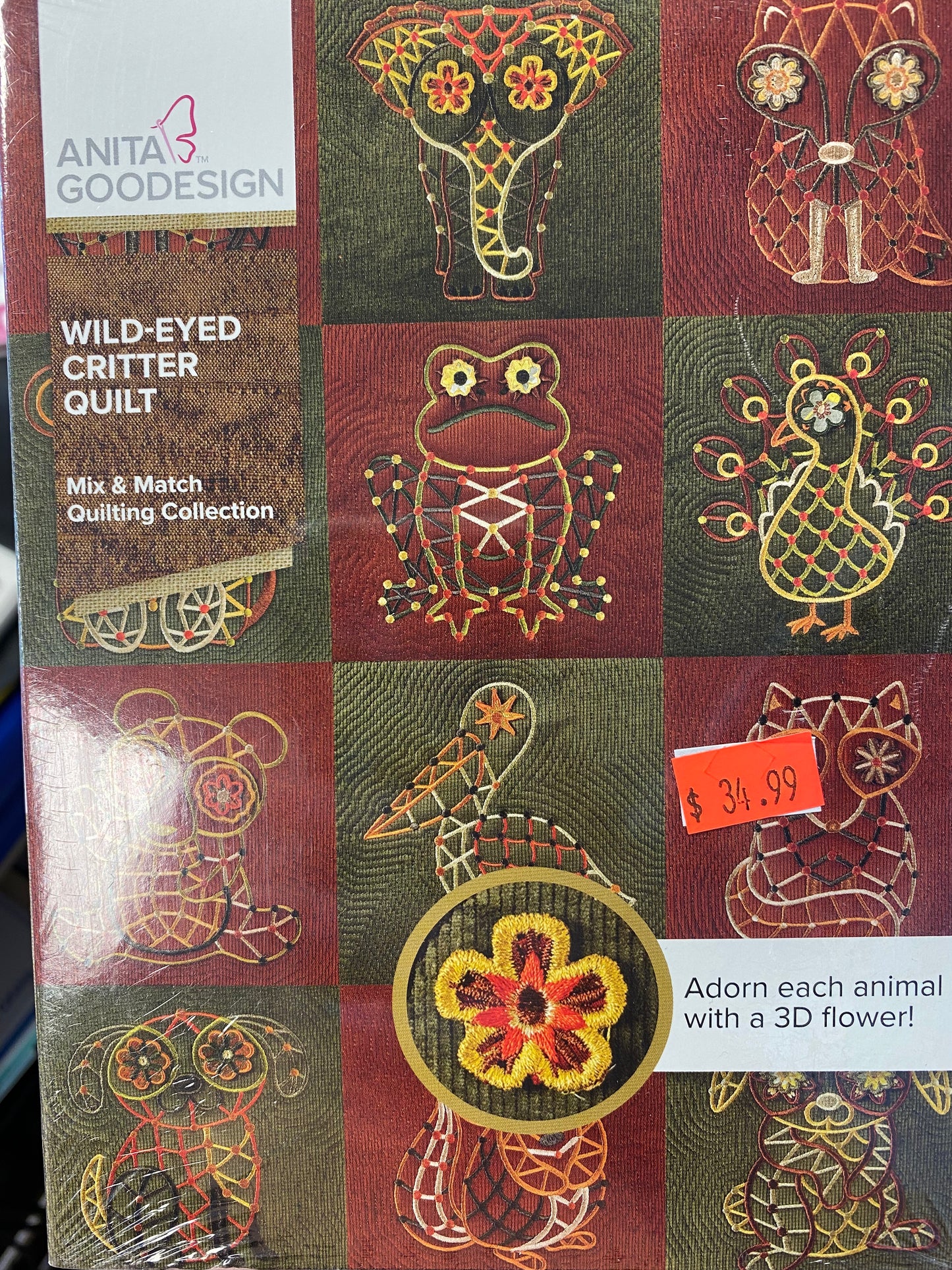 Wild-Eyed Critter Quilt by Anita Goodesign
