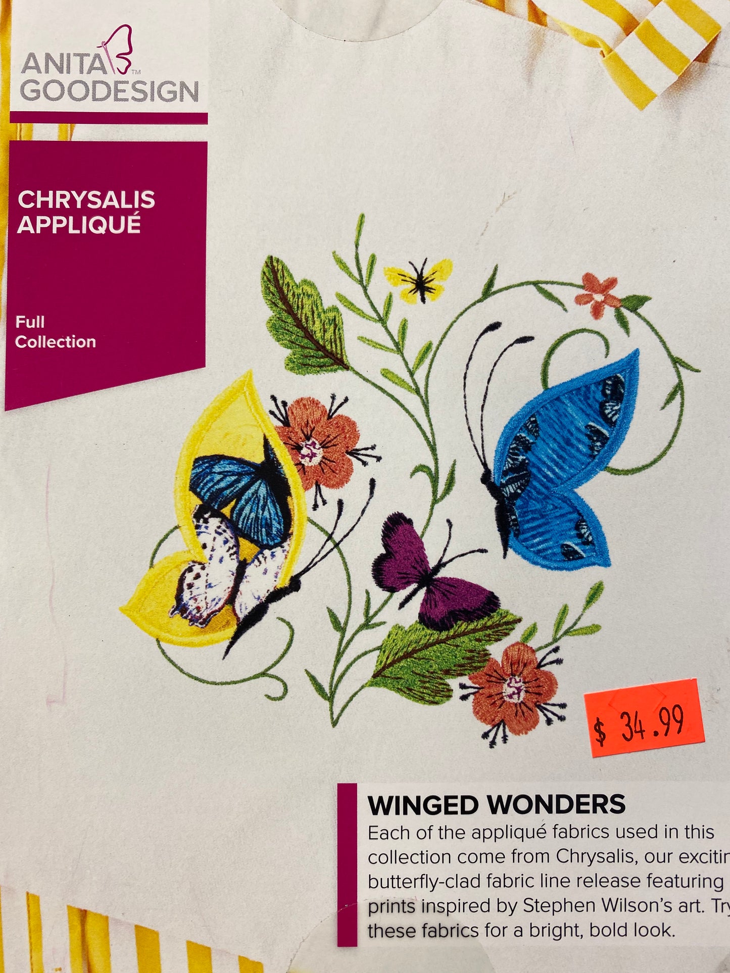 Chrysalis Applique by Anita Goodesign
