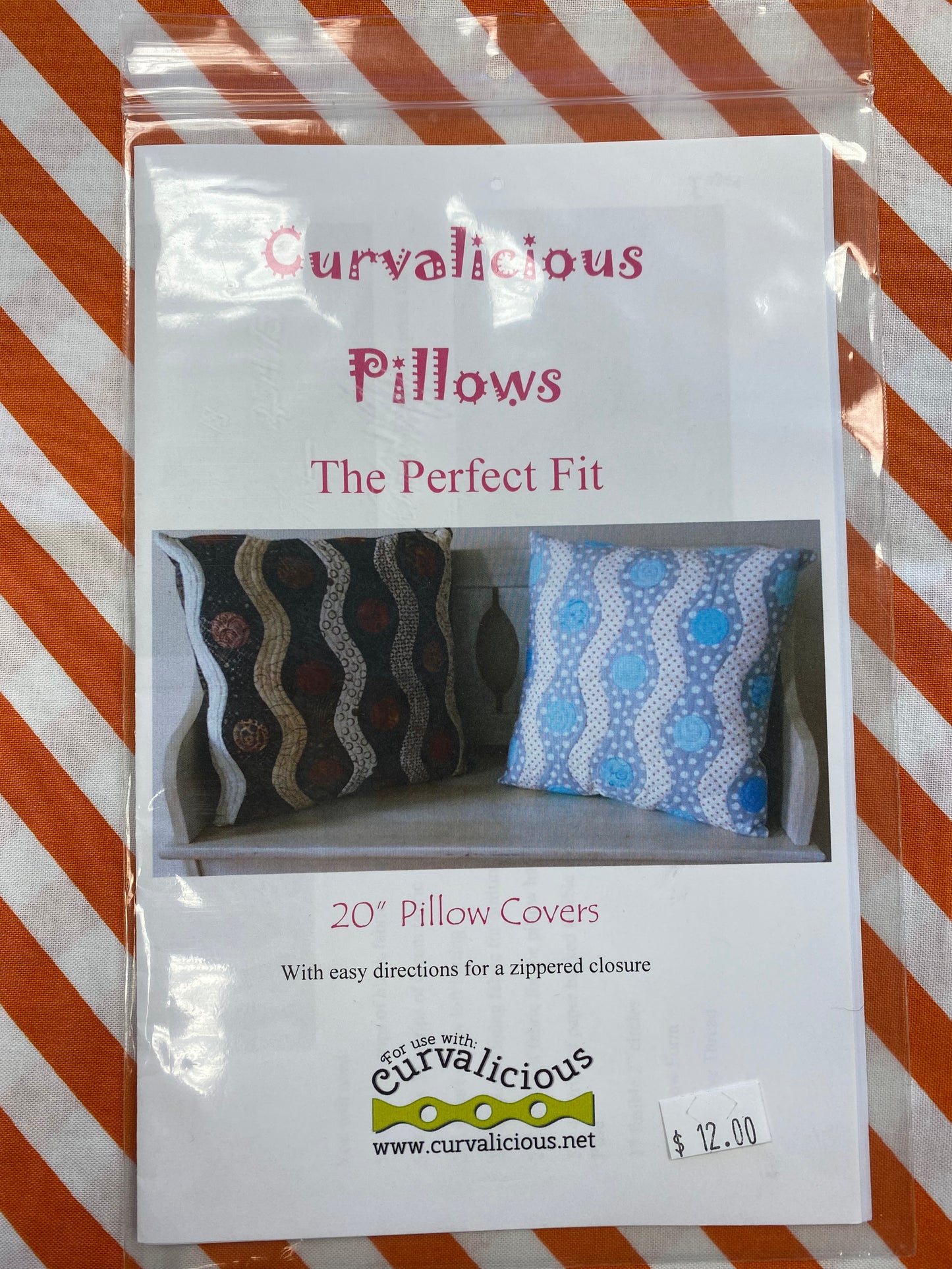 Curvalicious Pillows 20" Pillow Cover Pattern