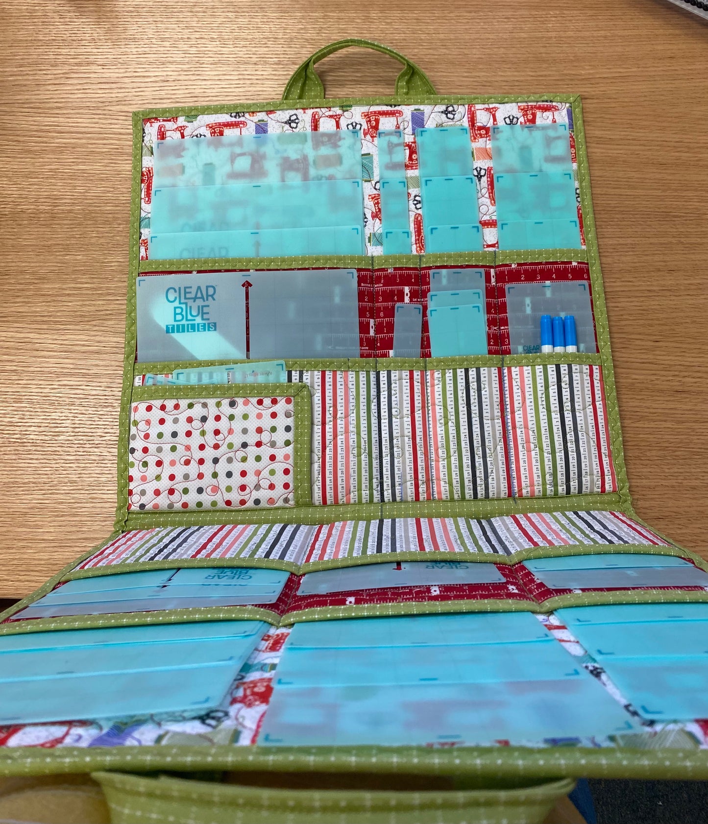 Clear Blue Tile Carrying Case Free Pattern