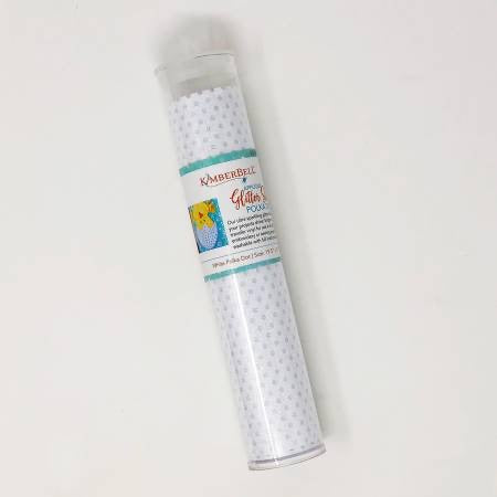 Embroidery Glitter - White Polka Dot *Discontinued*
