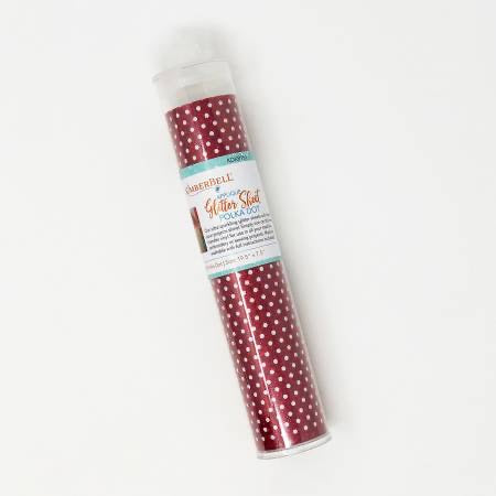 Embroidery Glitter - Red Polka Dot