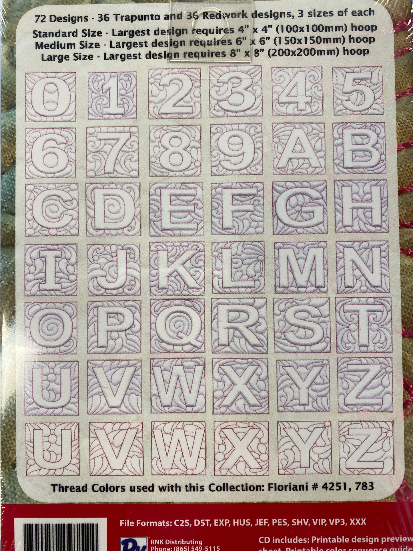 Simply Quilted Alphabet, Embroidery Design