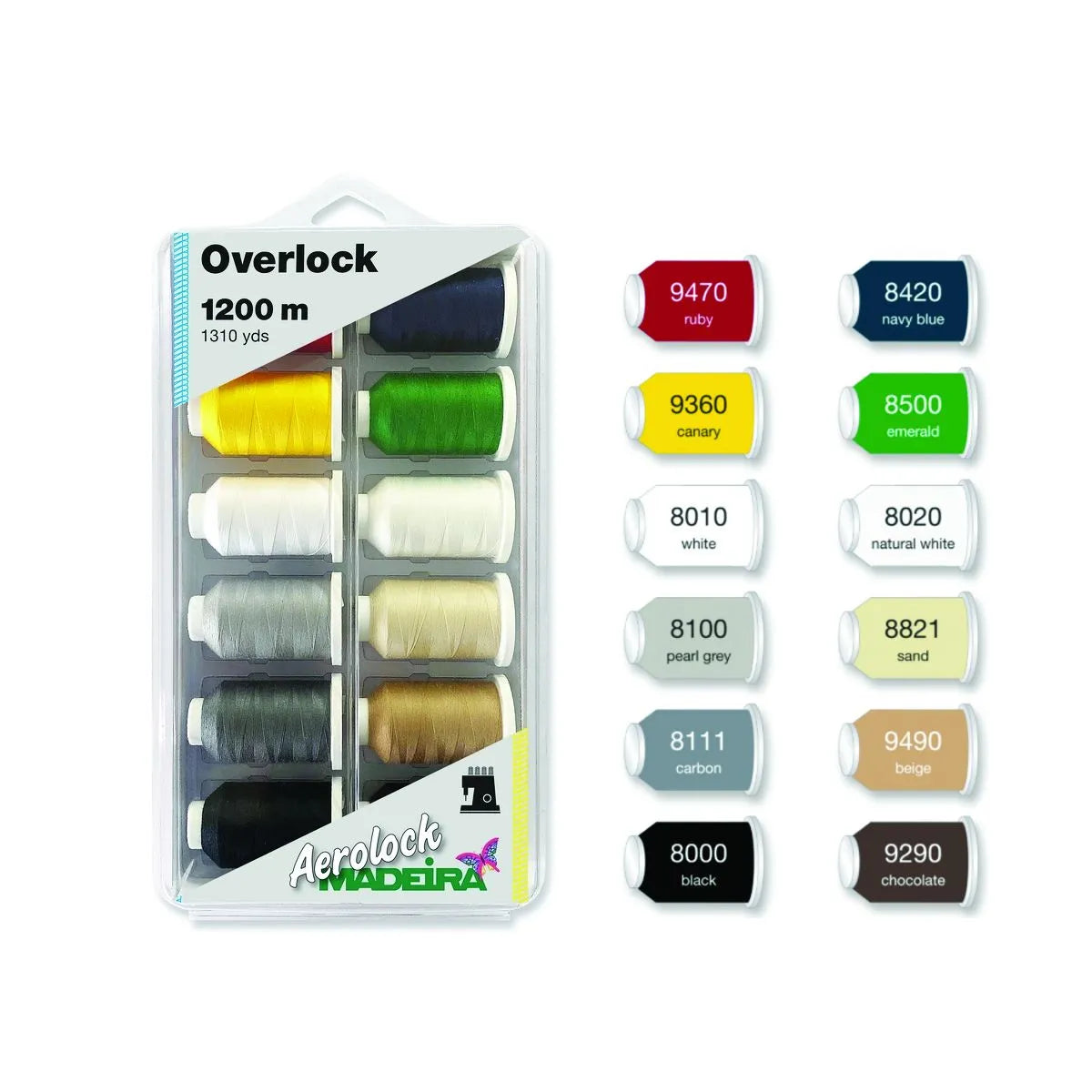 Aerolock Thread Kits- 12x 1200m Spools