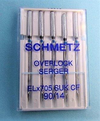 Schmetz ELX Chrome Finish Ball Point 90/14 5-pack