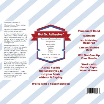 Hotfix Adhesive - 6 sheets of 12" x 12"