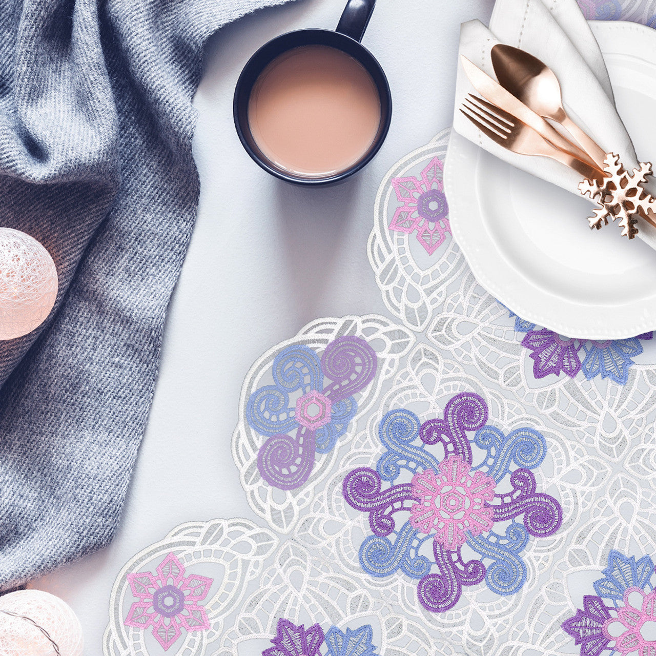 OESD, Winter Buildable Doilies & Napkins