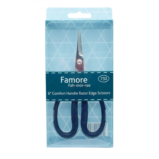 Famore 6" Comfort Handle Razor Edge Scissors