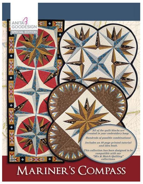 Mariner's Compass Quilt Pattern, Anita Goodesign