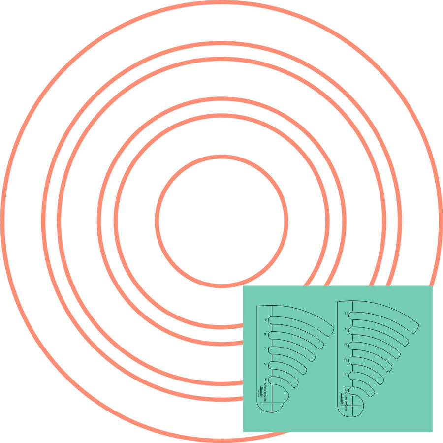 Westalee Design- Circles on Quilts, Set of 4 Circle Templates