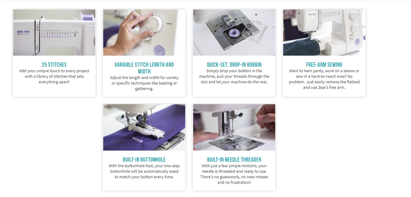 Babylock Zeal, Sewing Only machine