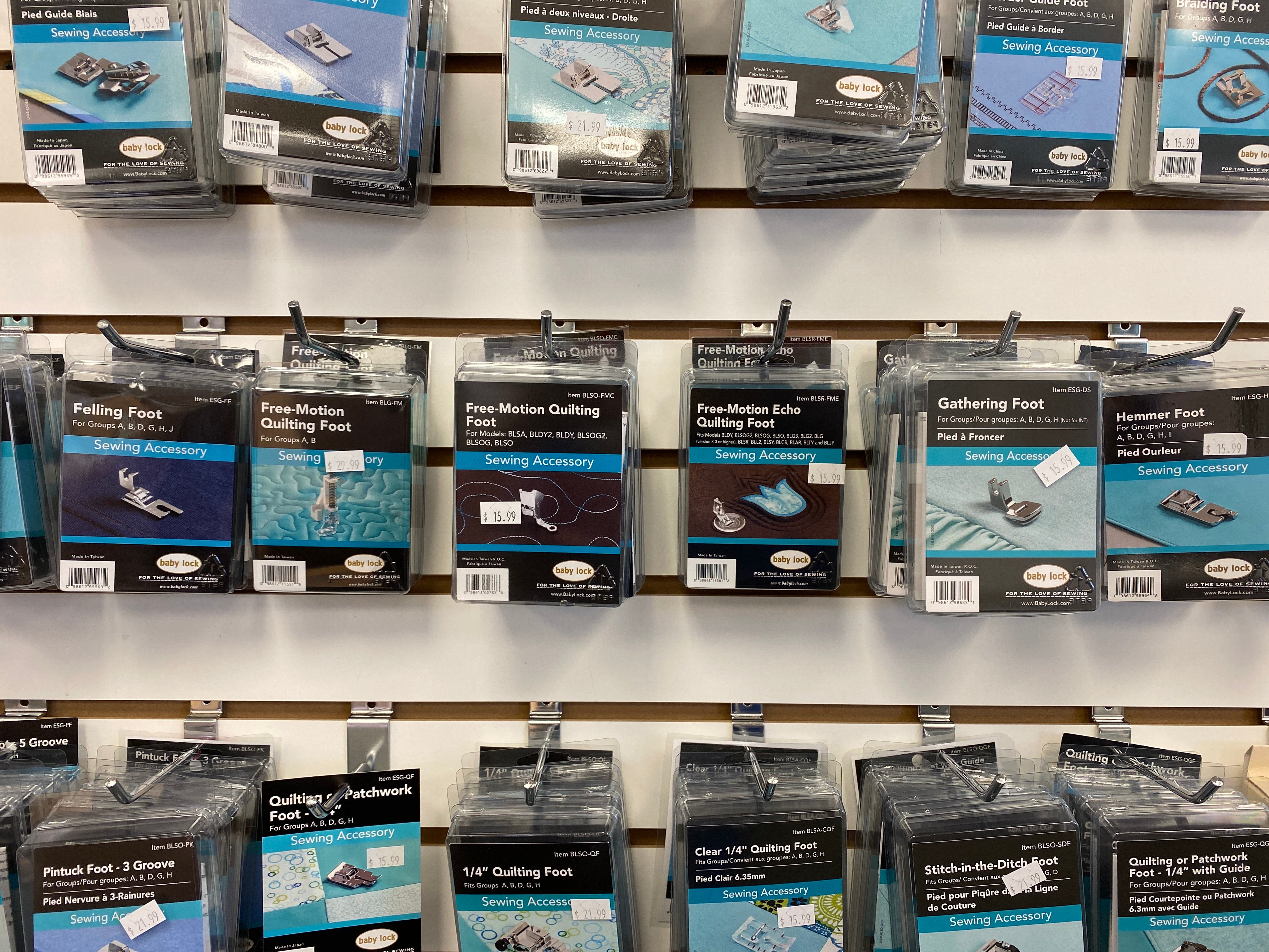 Babylock Machine Feet – Leabu Sewing Center