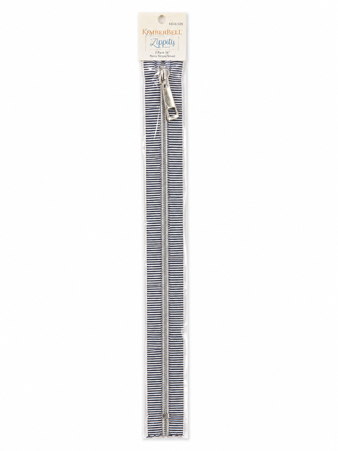 KimberBell Black and White striped Zipper 2 pack.