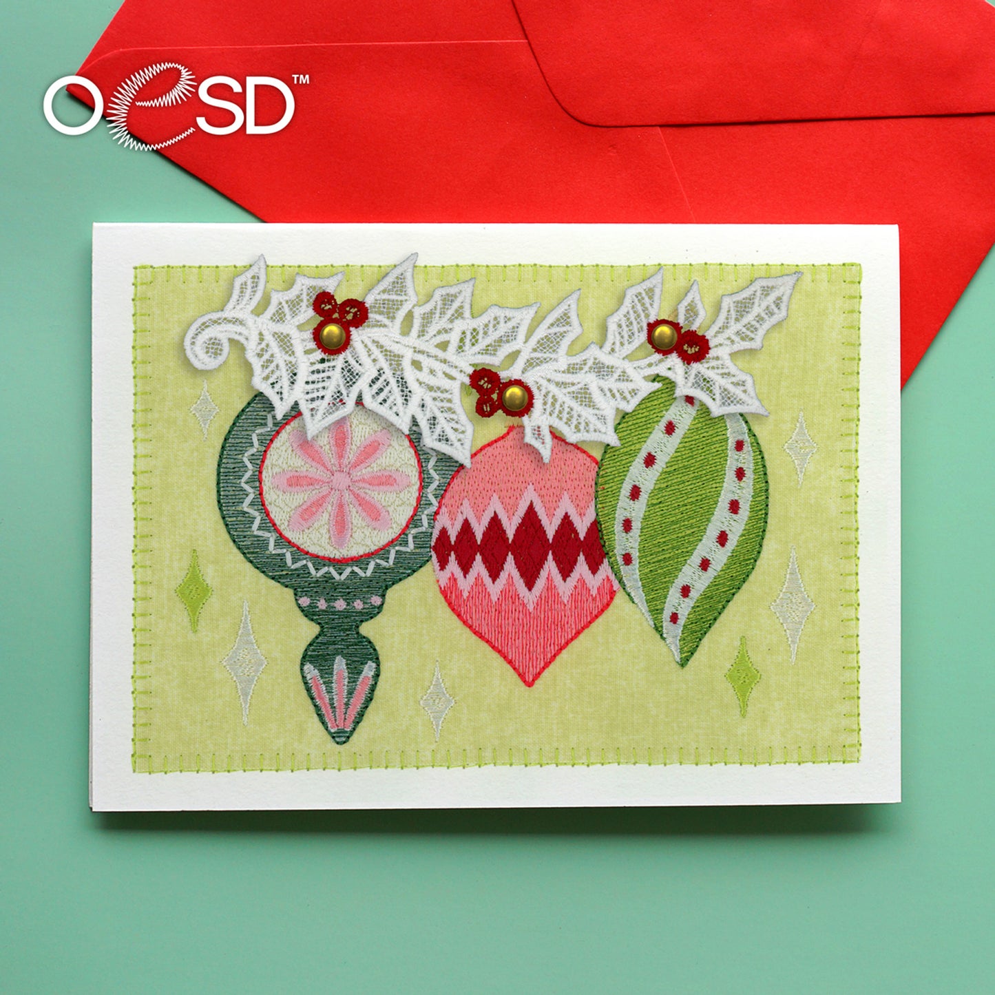 Christmas Cheer Cards Design USB - OESD 12967