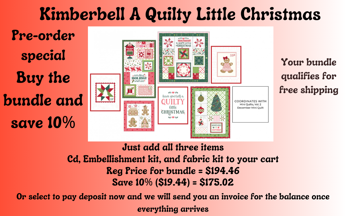 Kimberbell A Quilty Little Christmas *Preorder*