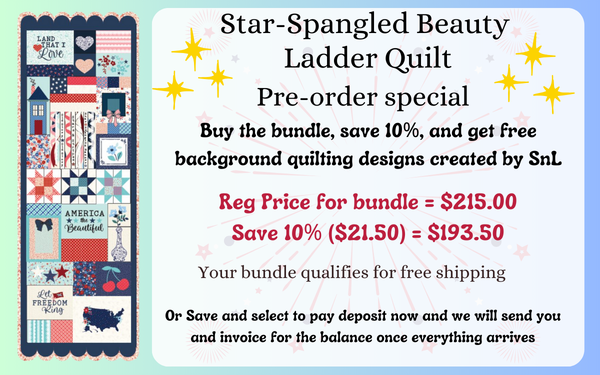 Kimberbell Star-Spangled Beauty Ladder Quilt *Preorder*