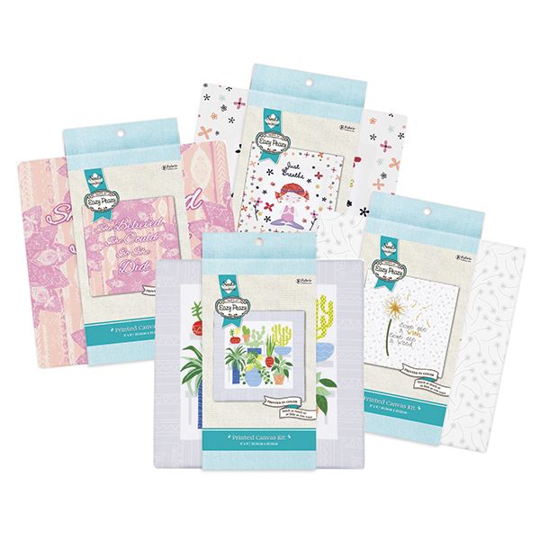 Make It Eazy Peazy Printed Canvas Embroidery Kit