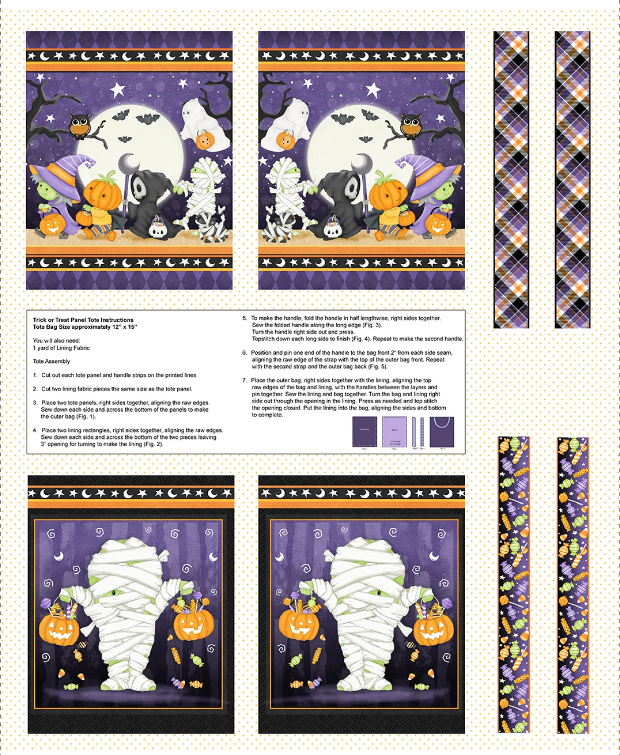 Trick or Treat Bag Panel (Glow in the Dark)
