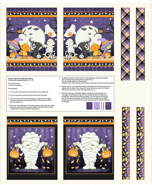 Trick or Treat Bag Panel (Glow in the Dark)