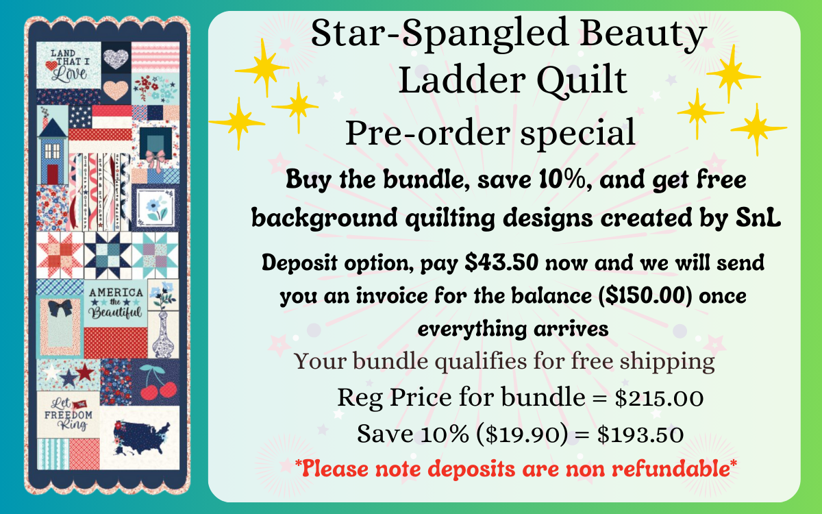 Kimberbell Star-Spangled Beauty Ladder Quilt *Preorder*