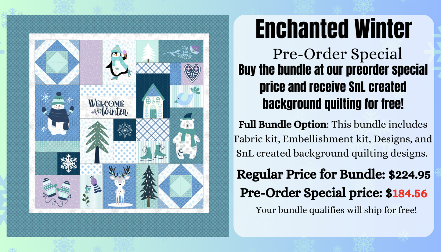 Kimberbell's Enchanted Winter Quilt *Preorder*