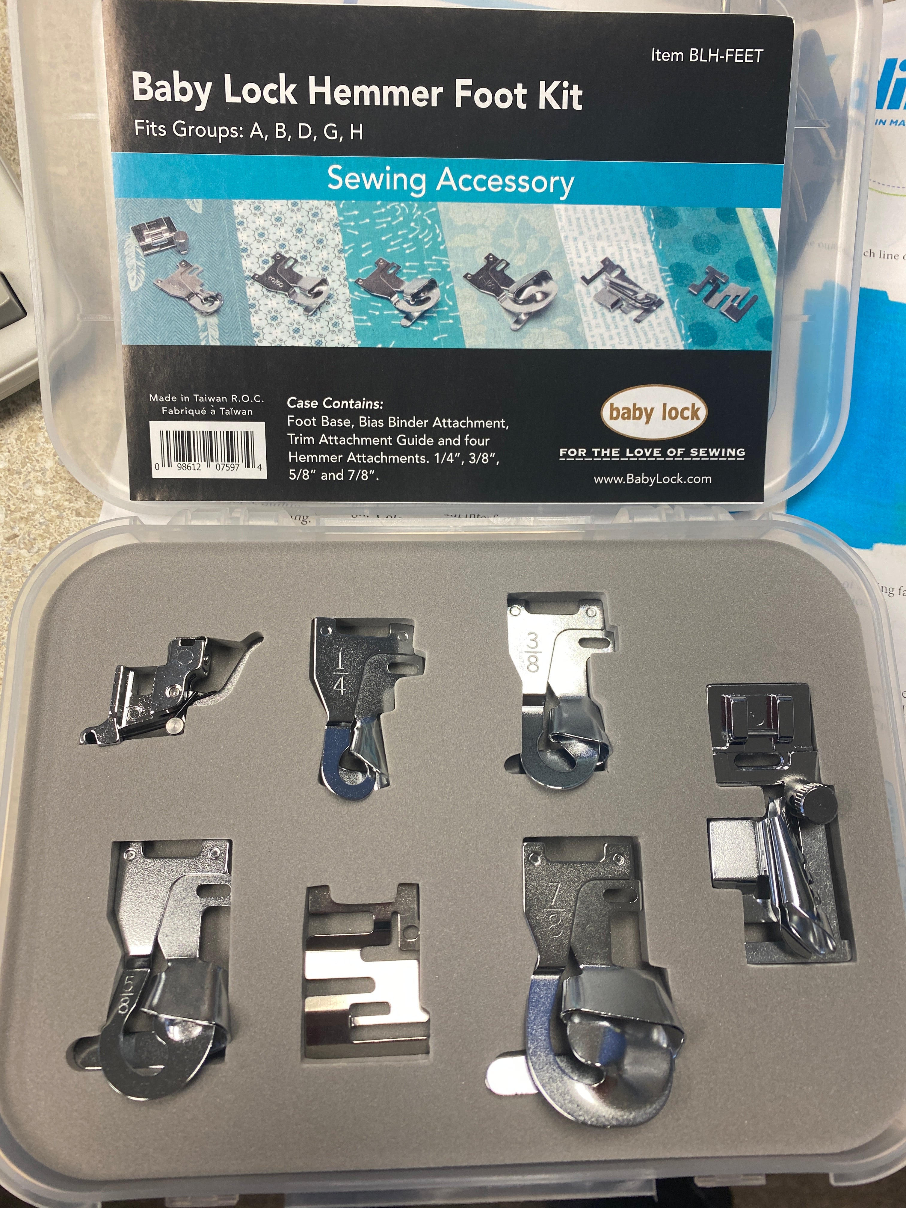 Left Foot Conversion Kit 6 Piece Hemmer Foot Kit – Leabu Sewing Center