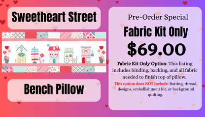 Sweetheart Street Bench Pillow