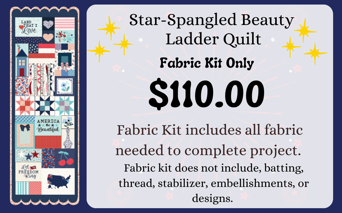 Kimberbell Star-Spangled Beauty Ladder Quilt *Preorder*