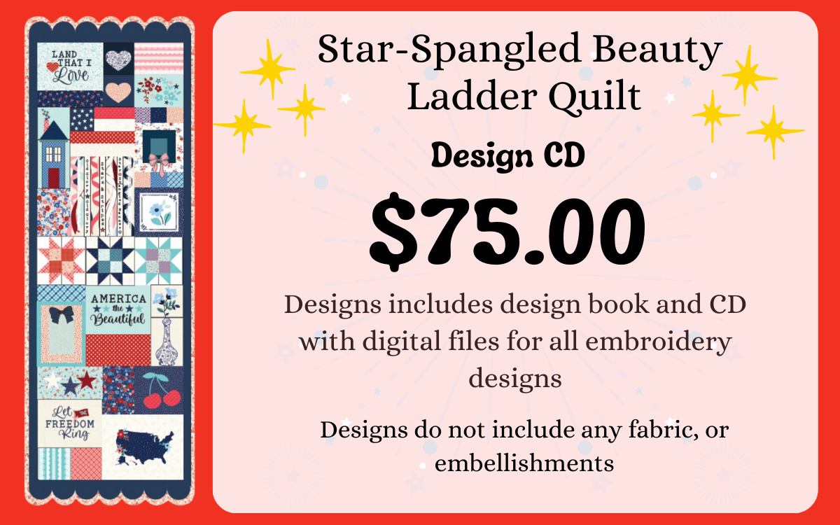 Kimberbell Star-Spangled Beauty Ladder Quilt *Preorder*