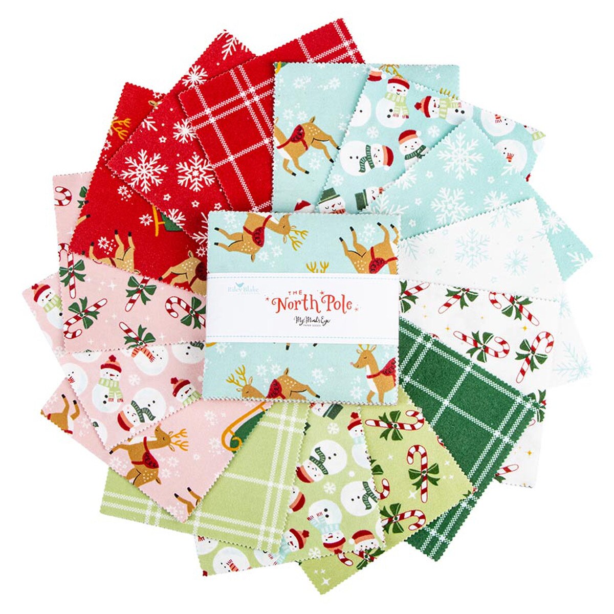 The North Pole Flannel Collection by Riley Blake Designs
