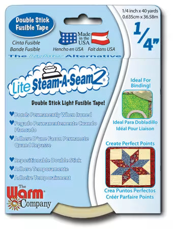 Lite Steam-A-Seam 2, 1/4" x 40 yds
