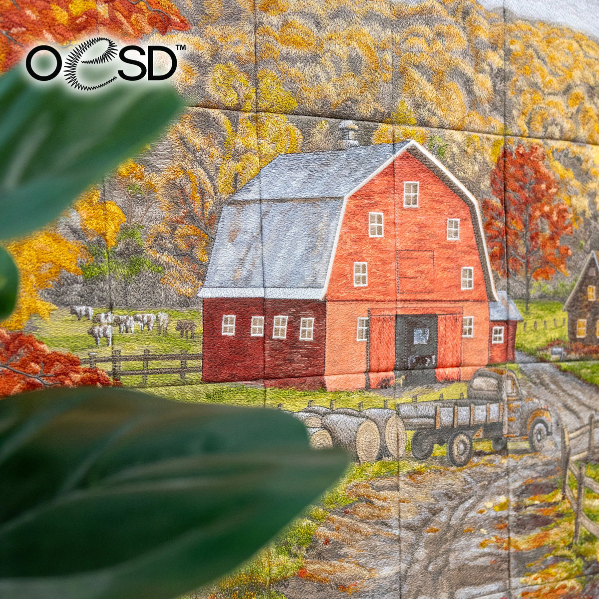 Late Afternoon on the Farm Tiling Scene by Thomas Kinkade