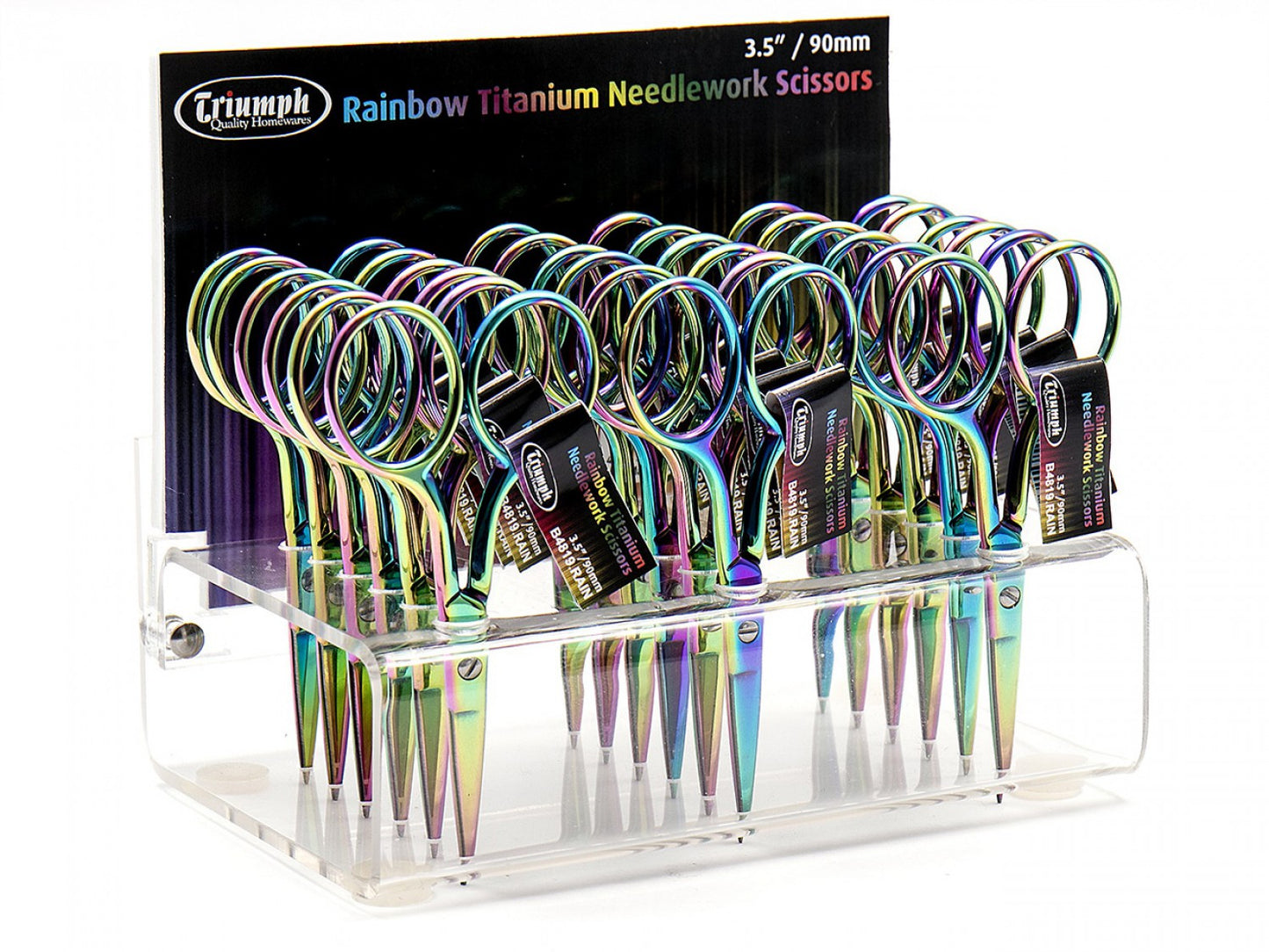 Embroidery Scissors 3-1/2" - Rainbow Titanium