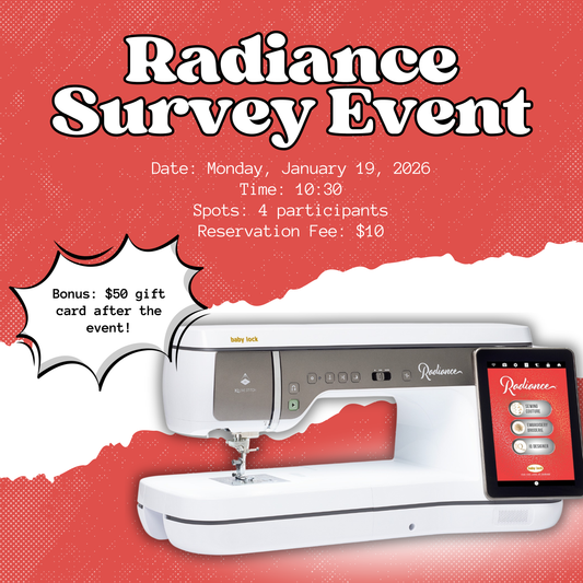 Baby Lock Radiance Survey Event