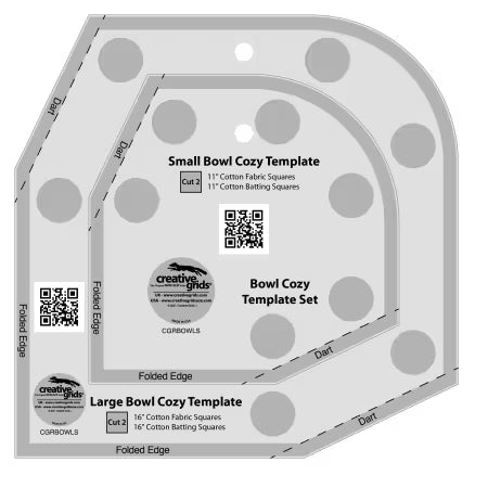 Non Slip Bowl Cozy Template Set