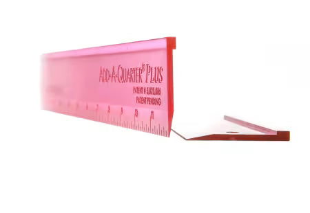 Add A-Quarter Ruler 12in Plus Pink
