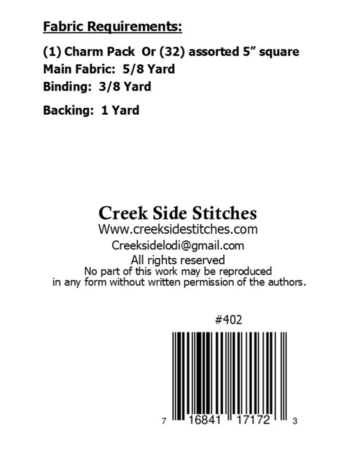 Twisted Charm Pattern by Creek Side Stitches