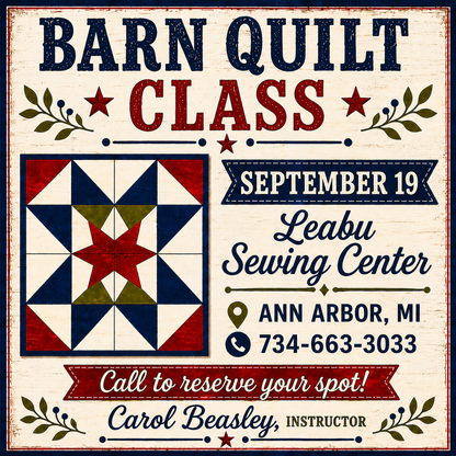 Barn Quilt Painting Class