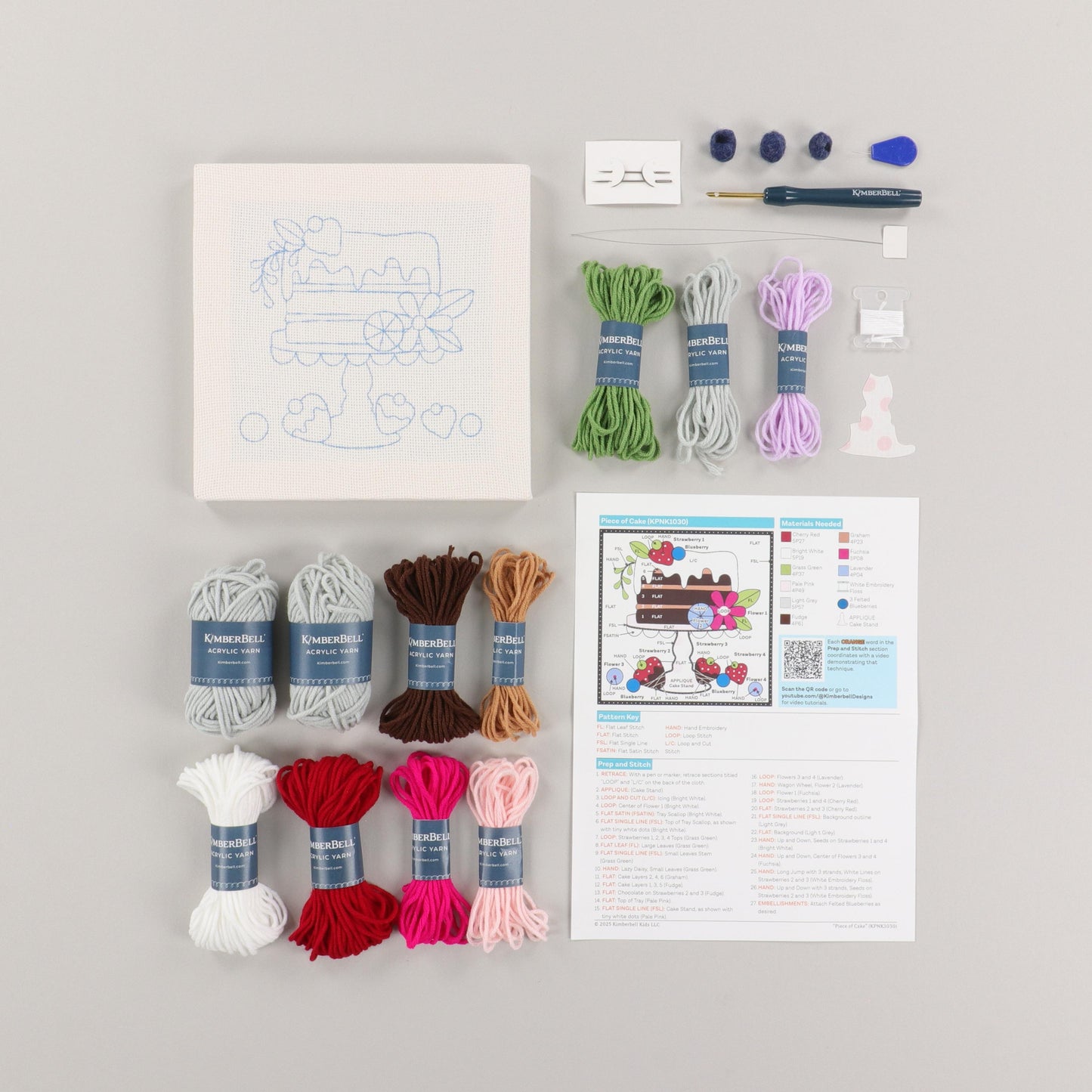 Kimberbell Piece of Cake Punch Needle Kit *Preorder*