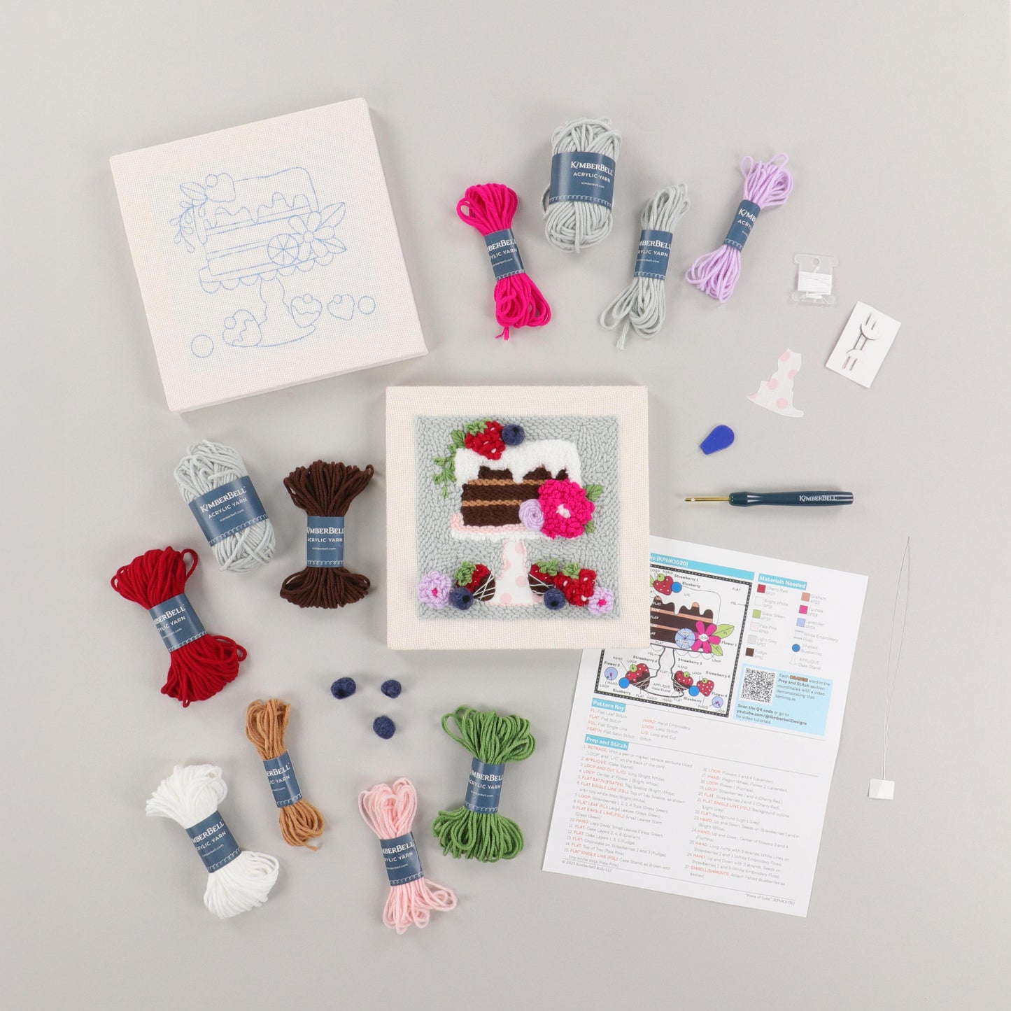 Kimberbell Piece of Cake Punch Needle Kit *Preorder*
