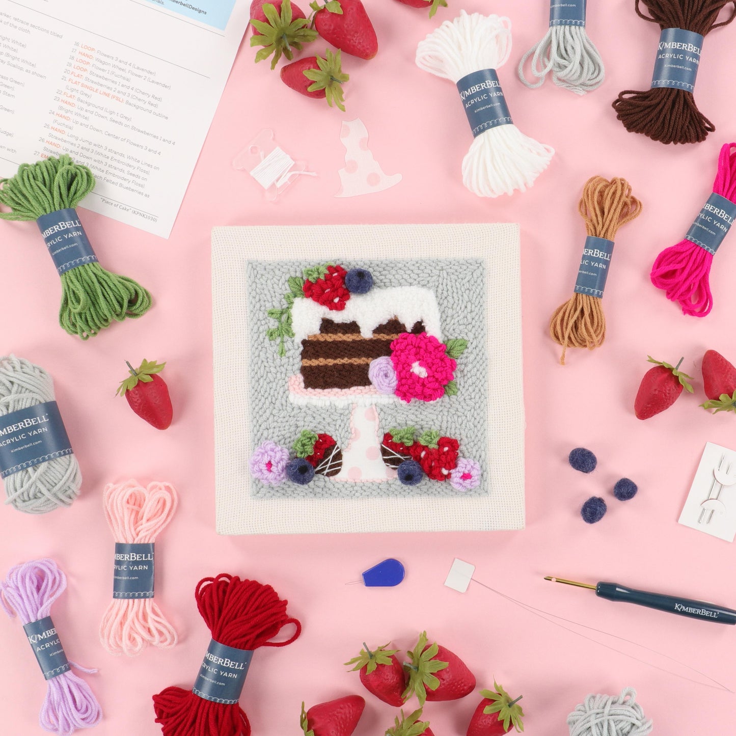 Kimberbell Piece of Cake Punch Needle Kit *Preorder*