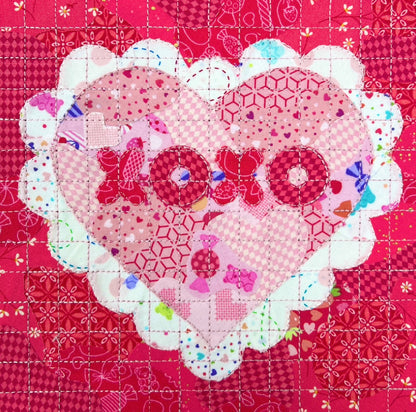 Collage Applique - XOXO Embroidery Kit