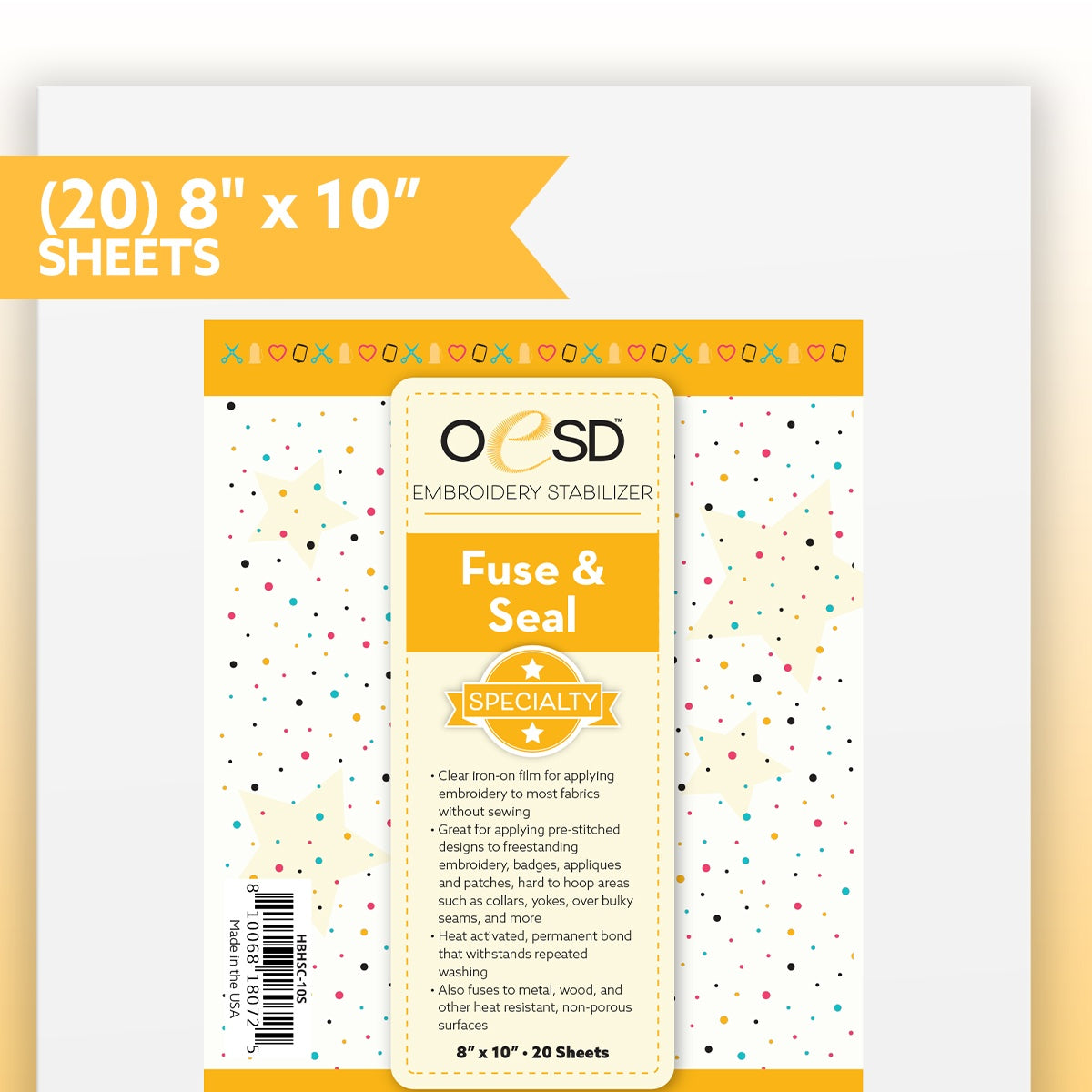 OESD Fuse and Seal - 20 Sheets of 8" x 10"