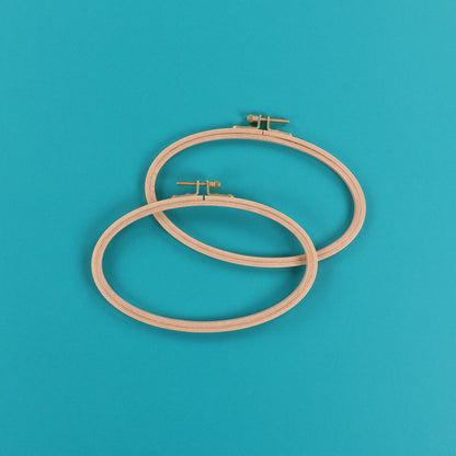 Kimberbell Beechwood Oval Hoops 2-Pack