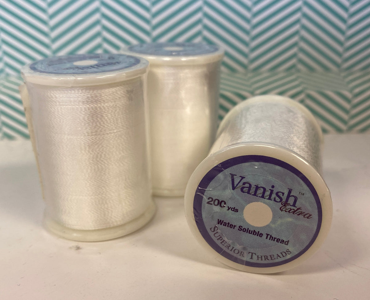 Vanish Thread Vanish-Extra Water Soluble 200yds – Leabu Sewing Center